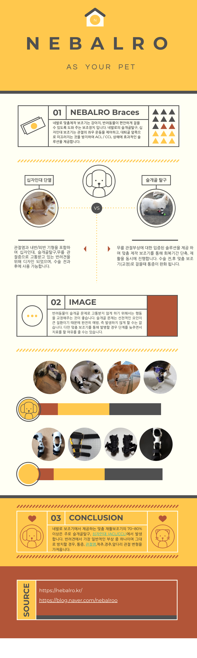 네발로 강아지 보조기