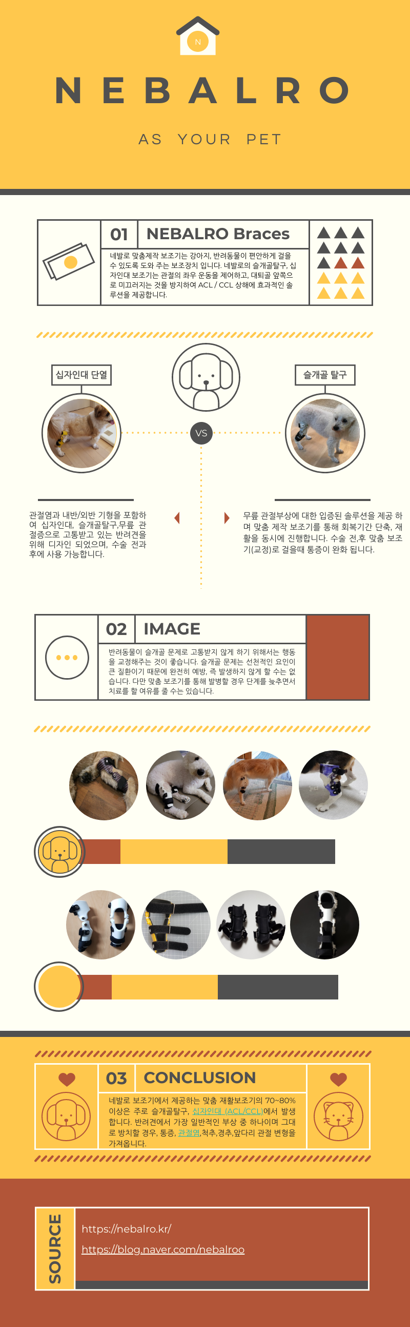 네발로 의료용 반려견 재활 보조기