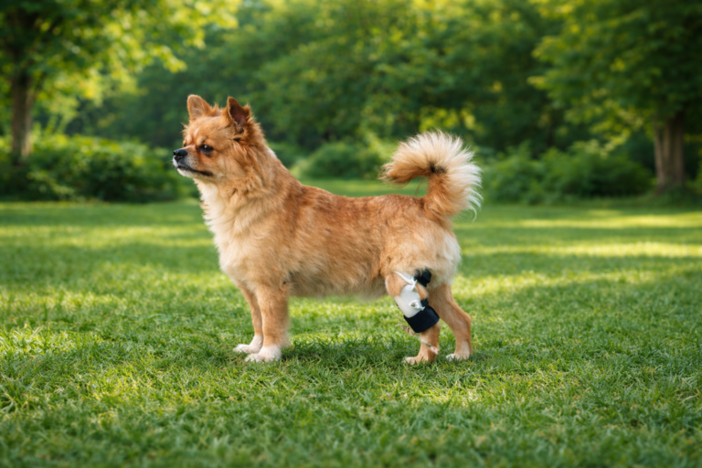 네발로_강아지 다리 못쓸때 나타나틑 보행 붕괴와 재활 해결법